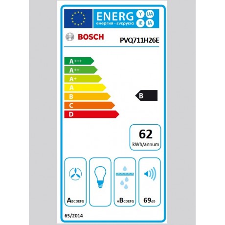 BOSCH PVQ711H26E Επαγωγικές εστίες με ενσωματωμένο απορροφητήρα 70 cm εντοιχιζόμενη χωρίς πλαίσιο